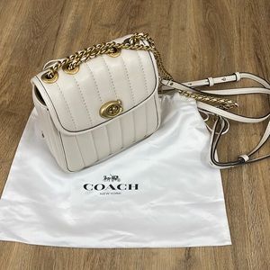 Coach mini cover table Madison with with gold hardware